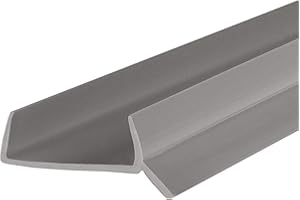STEIGNER Joint pour plinthe cuisine, profil d’étanchéité pour socle cuisine, 15mm / 16mm / 17mm, longueur : 1,5m, Gris