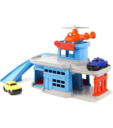 Caserne De Pompiers En Bois FSC – 3 étages, Avec Voiture, Hélicoptère, Ascenseur, Cloche, Dès 3 Ans