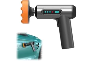 DETULL Car Wireless Polishing Machine, Cordless Car Buffer Polisher Kit, USB Charging Cordless Car Polisher, Car Buffer Polisher Machine for Household Car Detailing