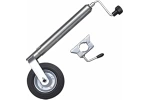 Kstyhome Rueda Jockey de Remolque 48 mm con 1 Abrazadera Dividida Accesorios de Remolque