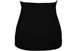 belldessa 3 in 1: Jersey - Nierenwärmer/Shirt Verlängerer/modisches Accessoire - schwarz Uni Frau XXL