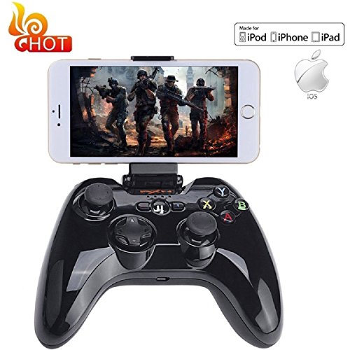 koiiko Bluetooth Gamepad Controller, iOS MFi Wireless Gaming Joystick with Clamp Holder Compatible with iPhone Xs, XR X… - Image 10