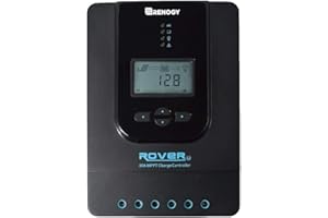Renogy Rover 30 Amp 12/24 V DC MPPT Laderegler, Automatischer Paremeter Einstellbar LCD-Bildschirm Solarmodul Laderegler für Gel Sealed Flooded and Lithium Battery