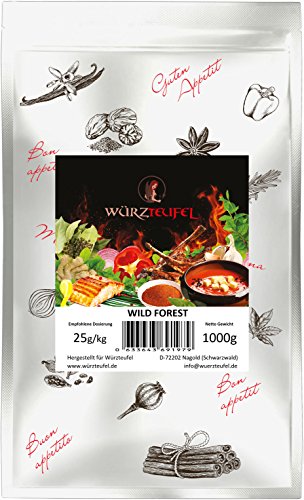 Preisvergleich Produktbild Wild Forest, Grill – Gewürz, feinstes BBQ Gourmet Grillgewürz, Bratengewürz für Wild & Lamm. Beutel 1000g. (1KG).