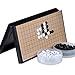 Produktbild Gobus Go Schach Spiel Set Faltbare Box Stickbare Plastik Steine Reise Spiele für Kinder Go Chess Anfänger und Spieler (11,2 x 11,2 Zoll)