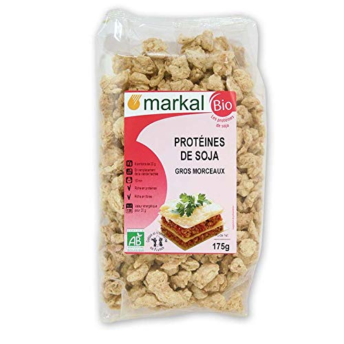 Protéines de Soja Bio gros morceaux | 175g | Markal