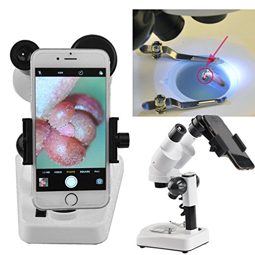 Solomark Stereo Mikroskop - Science Lab 3D Umfang - 20X - 40X VergrÃ¶ÃŸerungen - Capture Beauty im MicroWord mit Smartphone Adapter