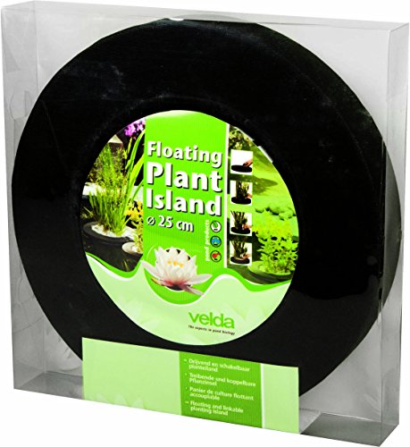 Velda 127572 Treibende Pflanzinsel für den Teich, Ø 25 cm, Rund, Floating Plant Island