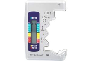 Bestgle Universal Battery Tester Checker, Digital Battery Capacity Level Tester with LCD Display for C, AA, AAA, D, N, 9V, 1.5V Button Cell & Mini Batteries