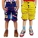 AD & AV PACK OF TWO CRUSH COTTON SHORTS(YELLOW & JEANSSHORTS) RS.759.00