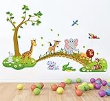 wandsticker afrika tiere Material: selbstklebende PVC-Folie