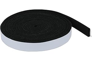 Carkio Guarnizioni per affumicatore, Guarnizione per Barbecue ad Alta Temperatura, ad Alta Temperatura Fumatore Barbecue Guarnizione ignifuga per Fumatori Barbecue Coperchio, 1/2" x 1/8" 20 Feet