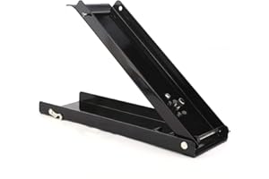 FAFEICY Trituradora de latas de pedal negro de 16 onzas, herramienta manual de hardware industrial resistente para botellas de plástico