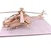 Produktbild DIY 3D hölzern Holz Apache-Hubschrauber Modellbau Kit Jigsaw Puzzle Spielzeug