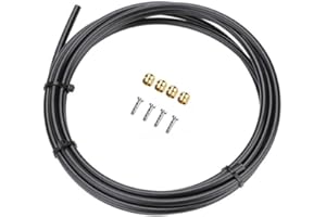 ICREOPRO 3000mm Bicycle Hydraulic Brake Hose Kit & 4 sets Olive and Connecting Insert For Shimano