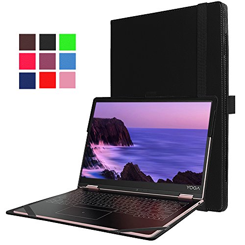 AVIDET Lenovo Yoga A12 H  lle Case Etui Tasche  Slim Fit Folio Premium PU Kunstleder Schutzh  lle Tasche Etui Smart Cover mit St  nderfunktion f  r Le