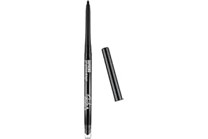 Sheila Cosmetics Supremo Eyeliner & Kajal, Automatischer Augenstift, Wasserfest, Lang anhaltend bis zu 20H, Intensiv pigmentiert, ultra-präzise, Augenärztlich getestet, 10 Intense Black, 0,33g