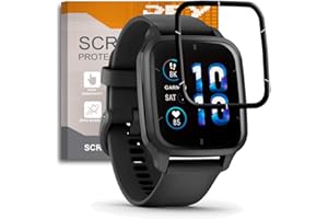 REY (2 sztuki) 3D Oraniacza Ekranu do GARMIN VENU SQ 2, Czarny, szkło folia, 3D / 4D / 5D