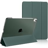 Case for iPad A16 11th Generation 11 Inch 2025 / iPad 10th Generation 10.9 Inch 2022 Translucent Hard PC Back Case Slim Stand Protective Case Auto Wake/Sleep Green