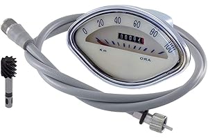 MSR RMS Cuentakilómetros completo para Piaggio Vespa 150 GL, escala 100 km/h (kit cuentakilómetros).