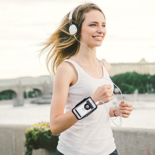 Brazalete Deportivo  GVDV Brazalete Movil Universal 5 2  - 6 0  Con Bolsillo para Llaves  Auriculares y Tarjetas Antideslizante CONTRA Sudor para Paseo  Correr  Gimnasio  Ciclismo