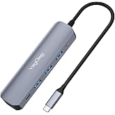 VegGieg Type-C to HDMI Type-C PD 2*USB 2.0 + USB 3.0 &Ccedil;oklayıcı D&ouml;n&uuml;şt&uuml;r&uuml;c&uuml; Hub