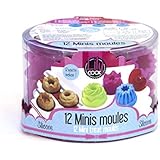 Lily Cook kp5052 - Moldes de repostería (silicona, 13 x 13 x 9 cm, 12 piezas), multicolor