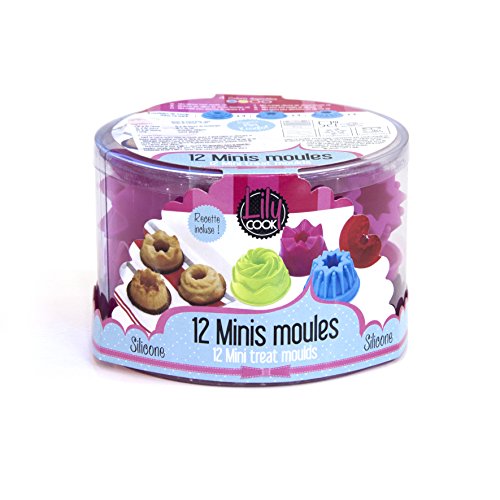 Lily Cook KP5052 Mini Amuse Bouche Silicone Multicolore 13 x 13 x 9 cm 12 Pièces