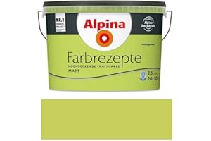 Alpina Farbrezepte Innenfarbe – Frühlingswiese matt – Wandfarben für einzigartige Farbwirkungen und Raumstimmungen – atmungsaktiv, tropfgehemmt und strapazierfähig – 2,5L