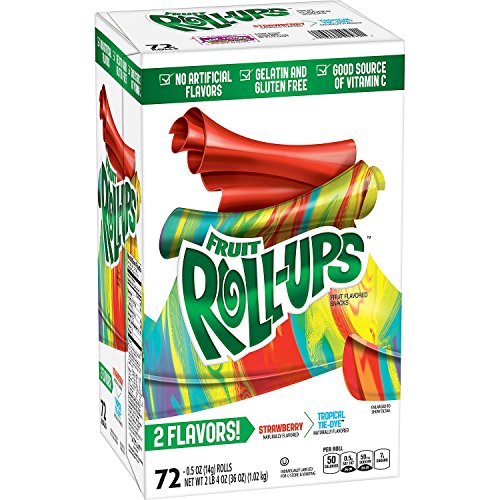 Preisvergleich Produktbild Strawberry and Tropical Tie-Dye Fruit Roll-Ups (72 ct.)