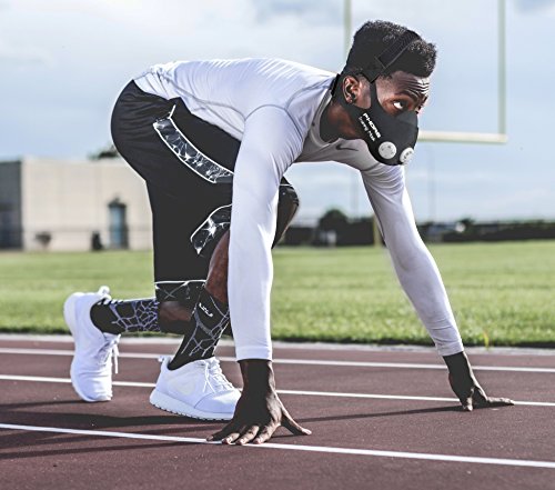 Phorb Training Mask schwarz Größe M Atemmaske für Crossfit Trainingsmaske steigert Ausdauer Fitness Kondition ähnelt Höhentraining - 5