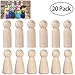 Produktbild ULTNICE Hölzerne Peg Doll Unvollendete Holz Menschen Bodies Engel Puppen für DIY Handwerk Pack von 20