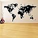 Produktbild World Map Vinyl Wall Sticker Mural For Living Room Art Decal With Google Dots  Bedroom Office Home Decoration Poster@H619_Green_57X103CM