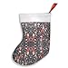Produktbild Xdevrbk Personalized Christmas Stocking, White Clouds Front Panel Christmas Stocking 18¡± Red On The Back for Family Holiday Season Decor