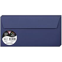 20 Enveloppes Clairefontaine Pollen 7,5x10cm - 120g/m² Noir - Gommées - Premium Made In France