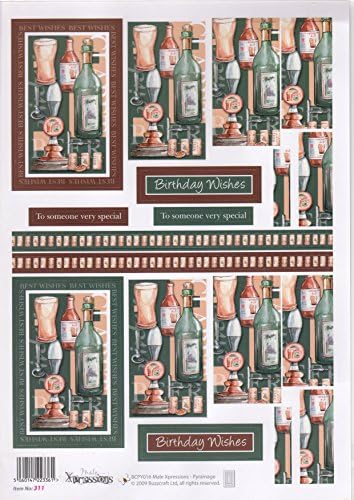 Buzzcraft 3D Die Cut Pyramage Sheet - 311 Male Xpressions