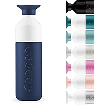 Dopper Insulated 350ml Breaker Blue Thermosfles - Dubbelwandig, lekvrij, vacuüm geïsoleerde fles - 9 uur warm, 24 uur koud - Roestvrij Stalen Drinkfles - Thermosbeker - Koffiebeker