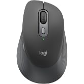 Logitech Signature Comfort M840 L, 4000 DPI, Kablosuz, Sessiz, Sağ El i&ccedil;in, Konforlu Avu&ccedil; İ&ccedil;i Yastıklı, SmartWheel Kaydırma, 