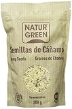 semillas de cáñamo propiedades medicinales Sin gluten NaturGreen Semillas de cáñamo peladas ecológicas - 200 gr.
