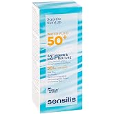 Sensilis - Water Fluid 50+ Light, Solar Facial Anti-Aging, 40 ml | Hyaluronic Acid, Vitamin E, SPF50+, Ultra-Fluid, Aqueous,