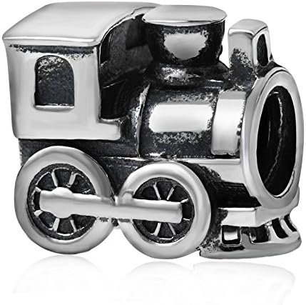 Soulbead Train Engine Travel Charm Genuine 925 Sterling Silver Bead for European Bracelet Jewelry
