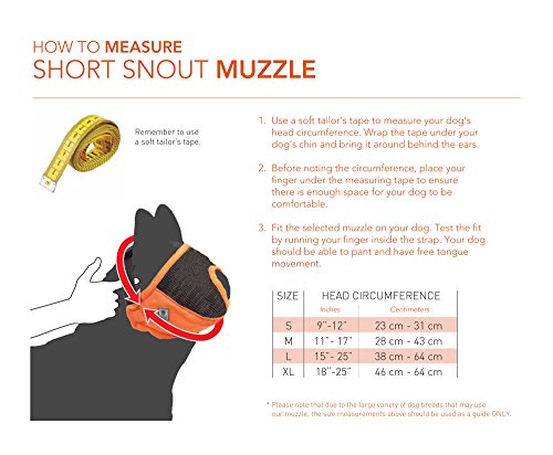 Canine-Friendly-Short-Snout-Dog-Muzzle-Orange