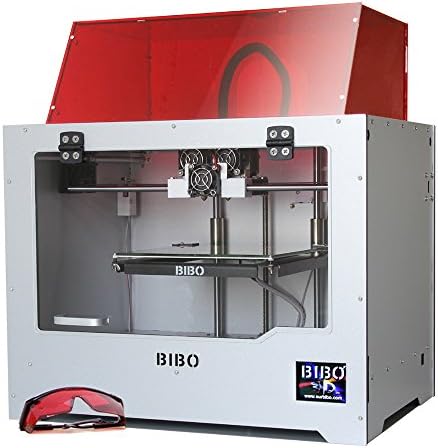 BIBO 3D Printer Metal Frame Dual Extruder Laser Engraving WIFI Touch Screen Cut Printing Time In Half Filament Detect Demountable Glass Bed