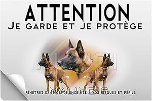 PETS-EASY Stick Attention au chien malinois militaire