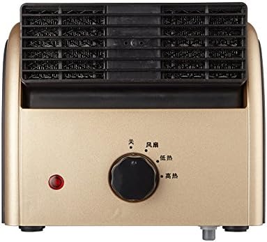 XRXY Creative Mini Fan/ Household Energy Saving Electric Heater / Office Multifunction Desktop Efficient Silent Heater (2 Colors Optional) ( Color : Gold )