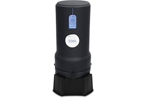 YourCasa Tanque de Lluvia RainBell 200L Con Pie, Tapa y Grifo - Barril de Plástico a Prueba de Heladas - Depósito de Agua Para Jardín, Colector