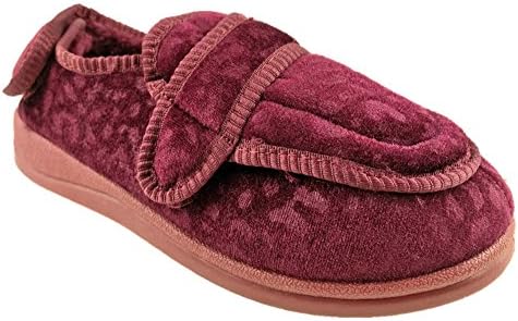 DR LIGHTFOOT LADIES WIDE FIT ORTHOPEDIC MEMORY FOAM MULTI FIT WASHABLE SLIPPERS SIZE UK 3-8 (UK 5)