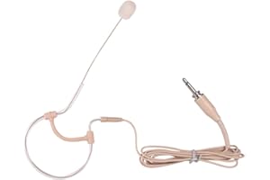 KOCAN Microfono a condensatore con gancio per orecchio singolo leggero Spina da 3,5 mm per trasmettitore Bodypack