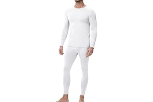 wirarpa Męska bawełniana bielizna termiczna kalesony zestaw warstwa bazowa lekka bluzka z długim rękawem i dół