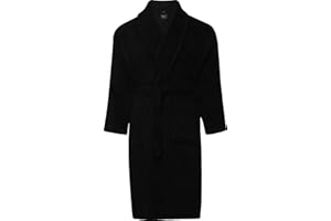 Adore Home Mens and Ladies 100% Cotton Terry Toweling Shawl Collar Red Bathrobe Dressing Gown Bath Robe